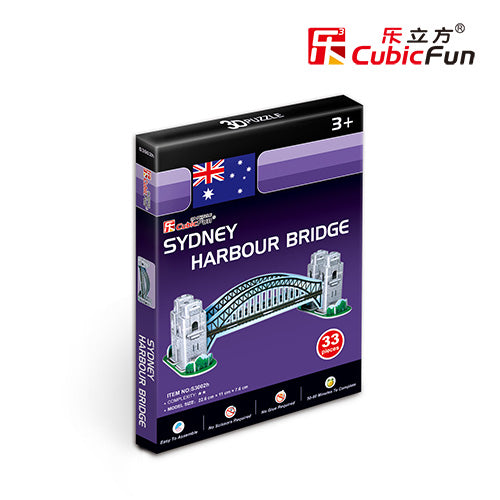 CubicFun 3D puzzle S3002h Sydney Harbour Bridge 33pcs