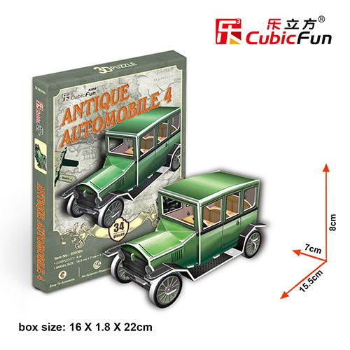 CubicFun 3D puzzle S3030h Antique Automobile4 34pcs