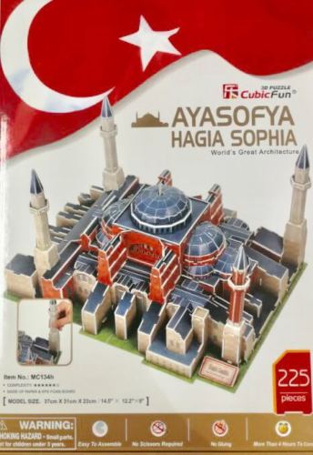 Ayasofya Hagia Sophia - (S.T.E.A.M) CubicFun 3D puzzle MC134h 225 pcs