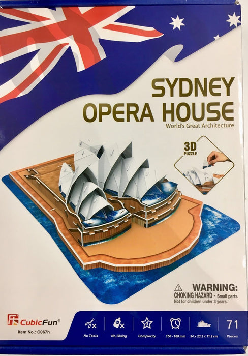 Sydney Opera House (71 pcs) - (S.T.E.A.M) CubicFun 3D puzzle C067h